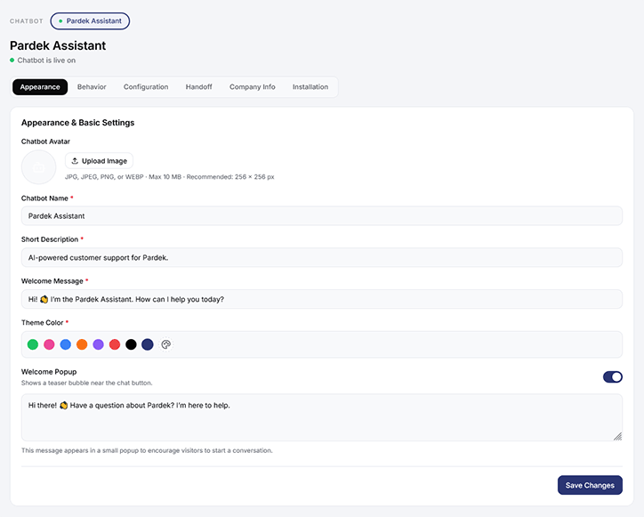 Create your AI chatbot